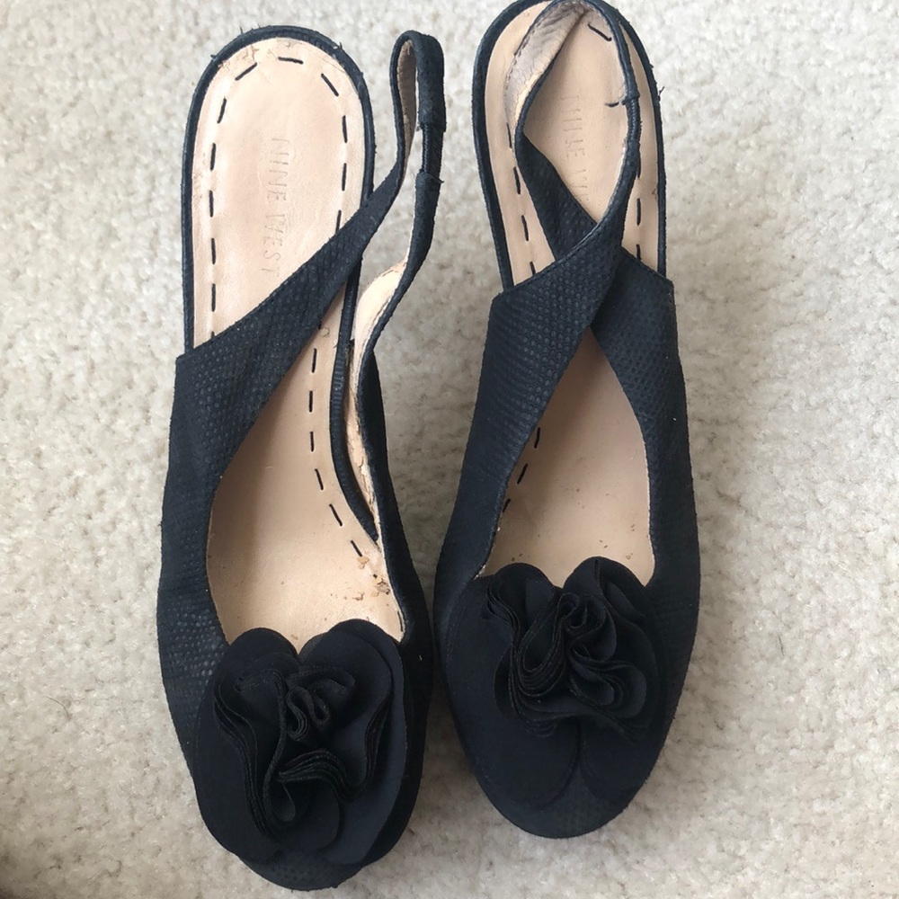 Nine West sling back heels